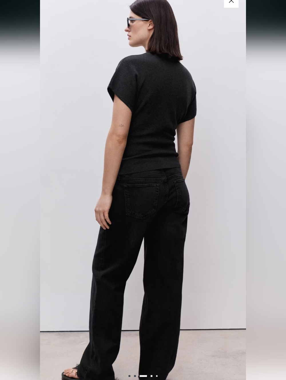 NWT Mango Maternity wide leg jeans Size 6 - Picture 5 of 14
